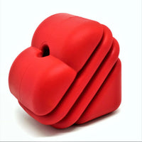 MKB Heart on a String Ultra-Durable Durable Rubber Chew Toy, Reward Toy, Tug Toy, and Retrieving Toy
