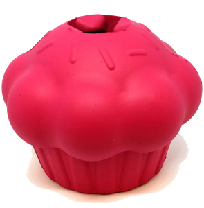 Cupcake Durable Rubber Chew Toy & Treat Dispenser