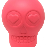 MKB Sugar Skull Durable Rubber Chew Toy & Treat Dispenser