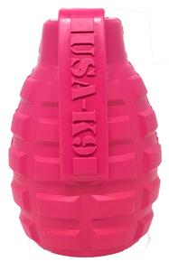 USA-K9 Puppy Grenade Durable Rubber Chew Toy & Treat Dispenser for Teething Pups