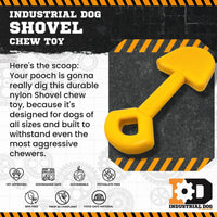 ID Shovel Ultra Durable Nylon Dog Chew Toy for Aggressive Chewers
