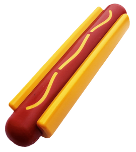 SP Hot Dog Ultra Durable Nylon Dog Chew Toy for Aggressive Chewers