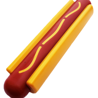 SP Hot Dog Ultra Durable Nylon Dog Chew Toy for Aggressive Chewers