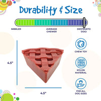 SP Cherry Pie Ultra Durable Nylon Dog Chew Toy and Treat Holder for Aggressive Chewers
