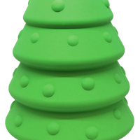 MKB Christmas Tree Durable Rubber Chew Toy & Treat Dispenser