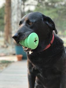 MKB Christmas Tree Durable Rubber Chew Toy & Treat Dispenser