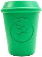 Coffee Cup Durable Rubber Chew Toy and Treat Dispenser
