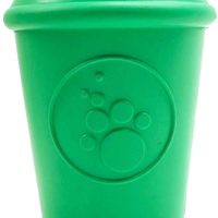 Coffee Cup Durable Rubber Chew Toy and Treat Dispenser