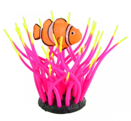 Underwater Treasures Glow Action Bubbling Clownfish in Anemone