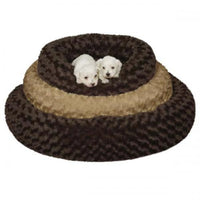 Slumber Pet Swirl Plush Donut Bed
