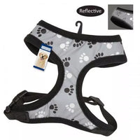 Casual Canine Reflective Pawprint Harnesses
