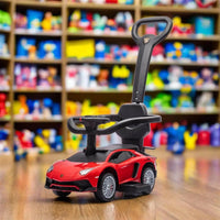 Lamborghini 3-in-1 Kids Push Ride On Toy Car
