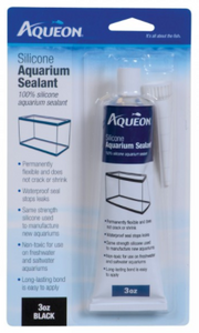 Aqueon Silicone Aquarium Sealant - Black - 3 oz