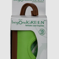 beyondGREEN Post-Consumer Recycled Dog Waste Bag Holder - Comes with Sustainable Poop Bags