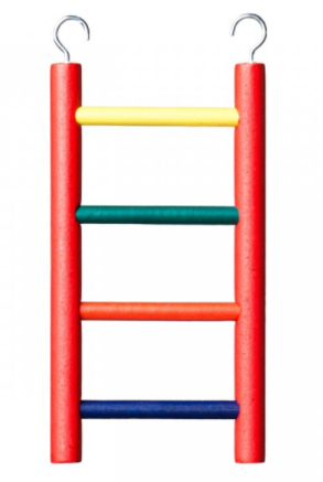Prevue Hendryx 5-rung Wood Bird Ladder - Multi-color
