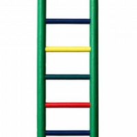 Prevue Hendryx 7-rung Wood Bird Ladder - Multi-color