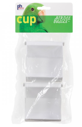 Prevue Hendryx Birdie Basics Outside Access Bird Cage Cup - 3 fl oz - 2 pk