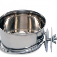 Prevue Hendryx Coop Cup - Bolt-on - Stainless Steel - 10 fl oz