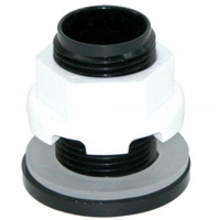 Lifegard Aquatics Standard Threaded Bulkhead - 1/2"