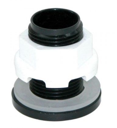 Lifegard Aquatics Standard Threaded Bulkhead - 1/2