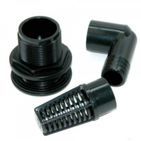 Lifegard Aquatics Slip Bulkhead Fitting Kit - 1"