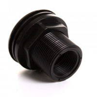 Lifegard Aquatics Double Threaded Bulkhead - 3/4"
