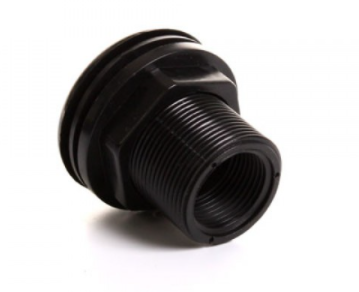 Lifegard Aquatics Double Threaded Bulkhead - 3/4