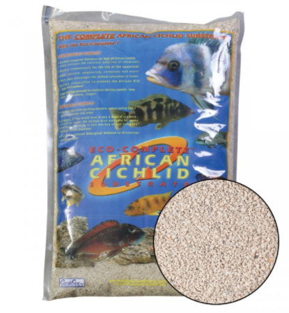 CaribSea Eco-Complete Cichlid White Sand - 20 lb