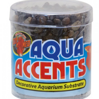 Zoo Med Aqua Accents Decorative Substrate - Dark River Pebbles - 0.5 lb