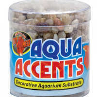 Zoo Med Aqua Accents Decorative Substrate - Light River Pebbles - 0.5 lb