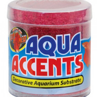 Zoo Med Aqua Accents Decorative Substrate - Radical Red Sand - 0.5 lb