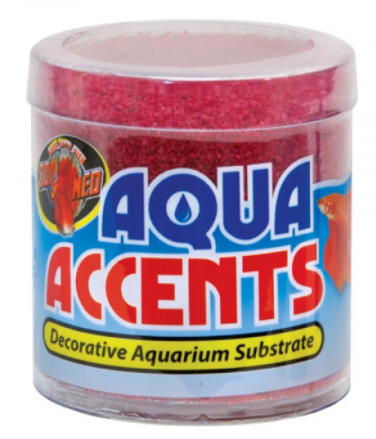 Zoo Med Aqua Accents Decorative Substrate - Radical Red Sand - 0.5 lb